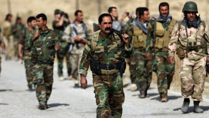 Kurdische Peschmerga-Kämpfer (Bild: APA/AFP/SAFIN HAMED)