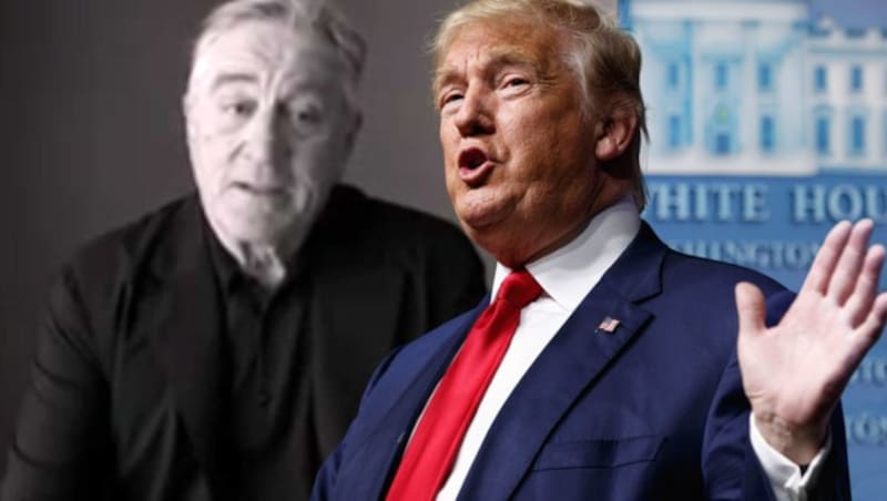 De Niro über Trump: "Er ist so dumm! Er ist ein Hund, ein Schwein, ein Meister des Scheißdrecks." (Bild: YouTube, AP)