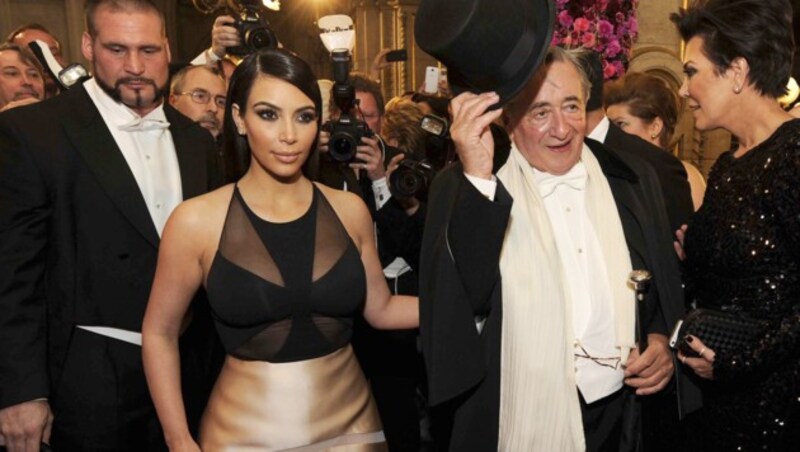 Kim Kardashian brachte Richard Lugner 2014 zum Verzweifeln. (Bild: APA/HERBERT PFARRHOFER)