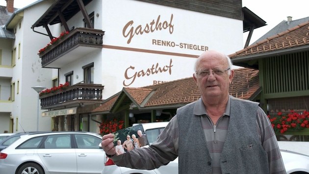 Cousin Leopold Markitz vor dem Gasthof Renko in Ferlach. (Bild: Dieter Arbeiter)