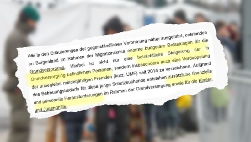 Die Migrationskrise brachte im Burgenland "enorme budgetäre Belastungen für die Grundversorgung". (Bild: "Krone", Klemens Groh)