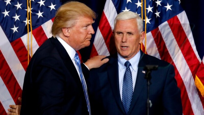 Donald Trump und Mike Pence (Bild: ASSOCIATED PRESS)