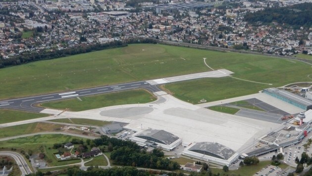Der Klagenfurter Flughafen. (Bild: Infocopter)