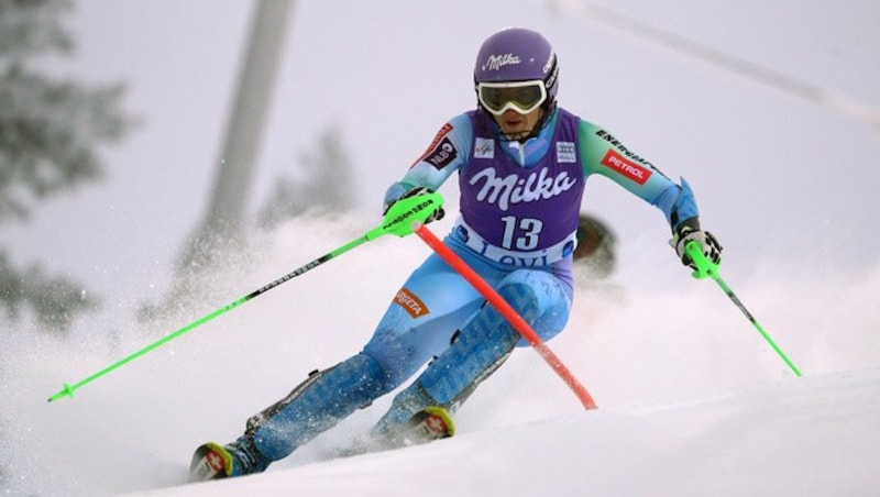 Die Siegerin: Tina Maze (Bild: AP)