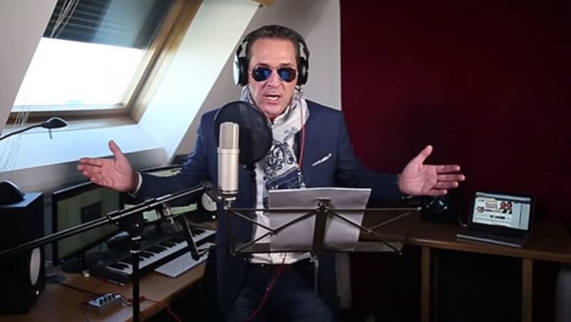 Prinzipiell hat die FPÖ ja nichts gegen Rap ... (Bild: YouTube.com/FPÖTV)