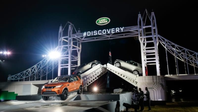 Weltpremiere feierte der Land Rover Discovery am Messe-Vorabend in Packington Hall, Mittelengland â026 (Bild: Land Rover)