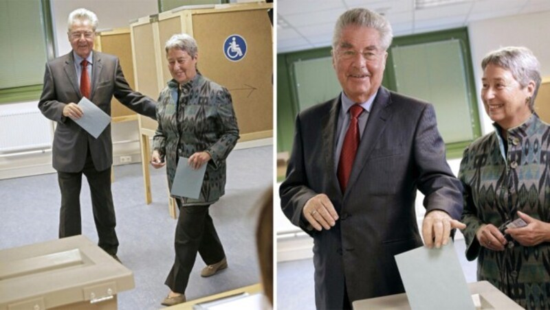 Fotos von Politikern beim Wählen (im Bild Ex-Präsident Heinz Fischer): Künftig offiziell erlaubt? (Bild: APA/BUNDESHEER/PETER LECHNER)