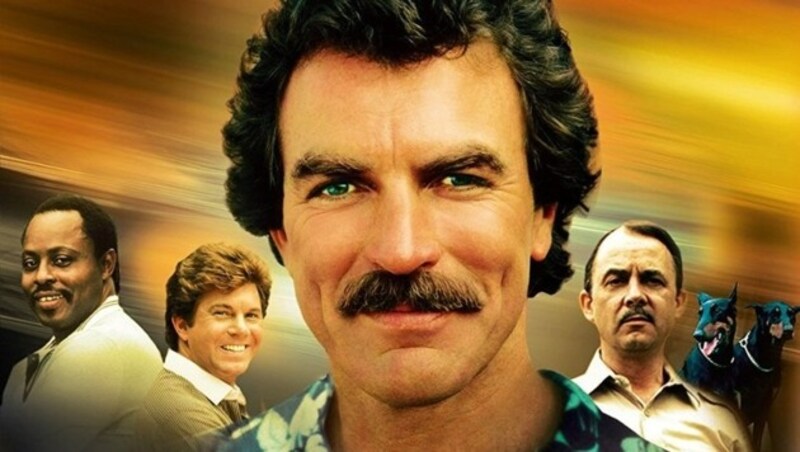 Die Ur-„Magnum“-Crew rund um Tom Selleck (Bild: Universal)