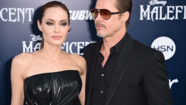 Angelina Jolie und Brad Pitt (Bild: APA/AFP/ROBYN BECK)