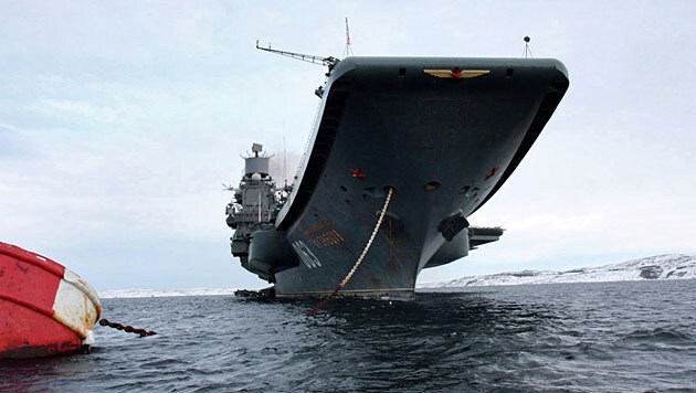 Die "Admiral Kusnezow", der zurzeit einzige Flugzeugträger der russischen Marine (Bild: Public Relations Service of the Russian Navy)