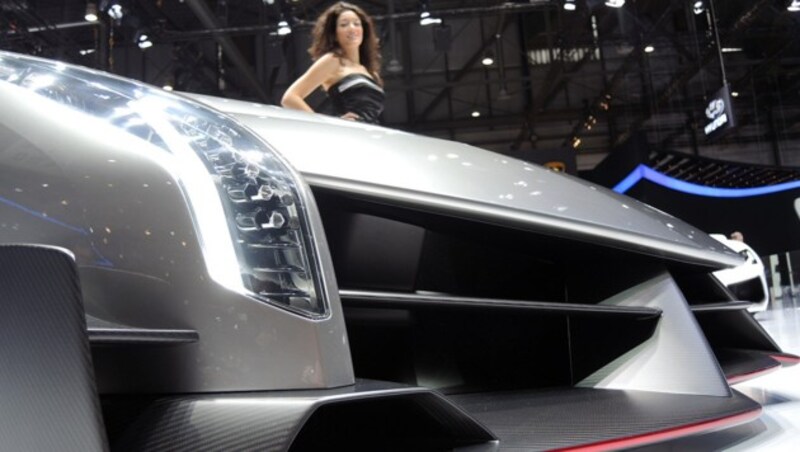 Der Lamborghini Veneno auf dem Genfer Salon 2013 (Bild: Stephan Schätzl)