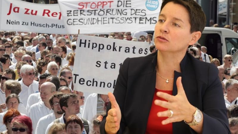 Auch mit den Ärzten auf Konfrontationskurs: Sonja Wehsely, SPÖ (Bild: Andi Schiel, Gerhard Bartel)