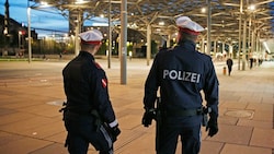 Polizisten am Wiener Praterstern (Bild: Reinhard Holl)
