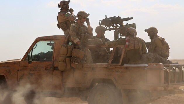 Militärs in Washington warnen, Trump gefährde mit seinem befohlenen Truppenabzug das Leben der US-Soldaten in Syrien. (Bild: AFP)