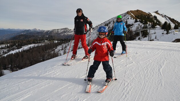 Gerade Kinder lernen in kleineren Gebieten das Skifahren (Symbolbild) (Bild: Heinz Weeber)