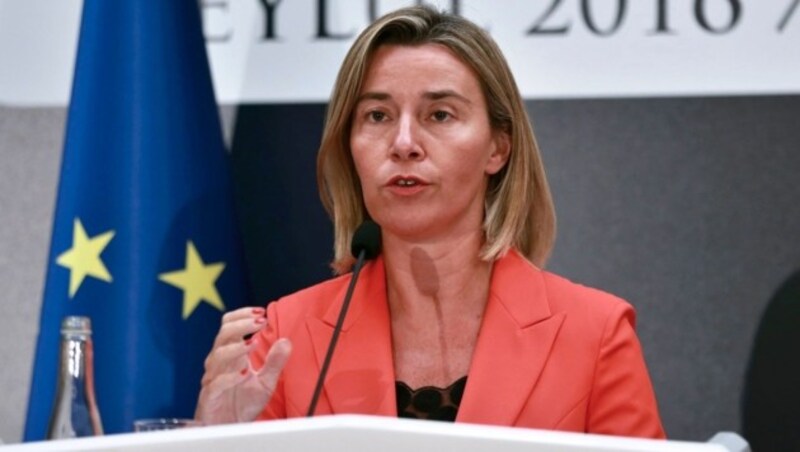 EU-Außenbeauftragte Federica Mogherini (Bild: APA/AFP/Adem Altan)