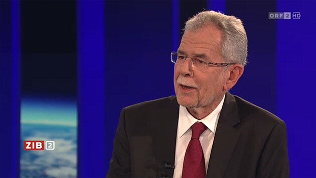 Van der Bellen: "Der Bundespräsident muss nicht pumperlgesund sein." (Bild: tvthek.orf.at)