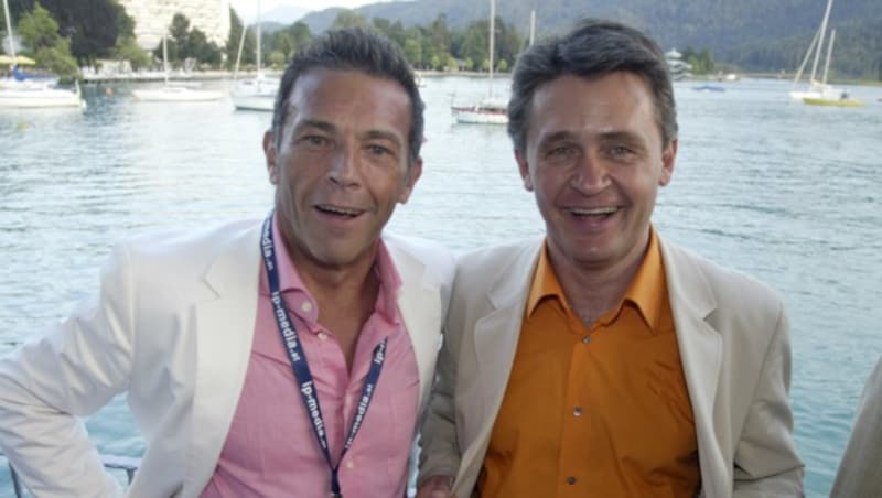 Jörg Haider und Peter Westenthaler (Bild: Martin Jöchl)