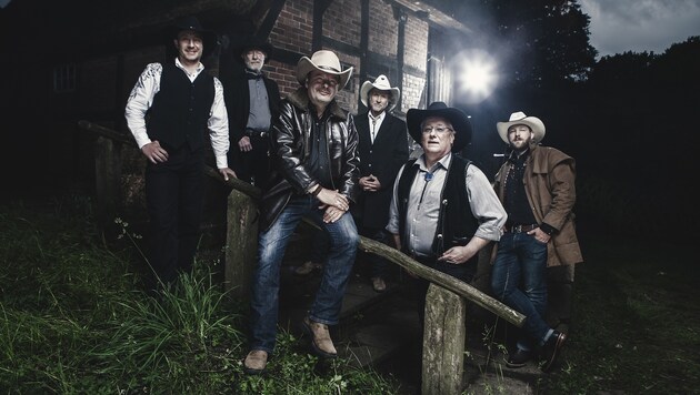 Die erfolgreichste deutsche Country-Band: Truck Stop. Auch diese Musiker sind beim Festival dabei. (Bild: It's live Advertising GmbH)
