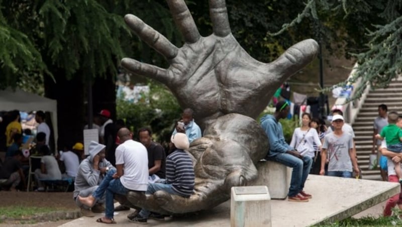 In Como wuchert mittlerweile ein illegales Flüchtlingslager. (Bild: EPA)