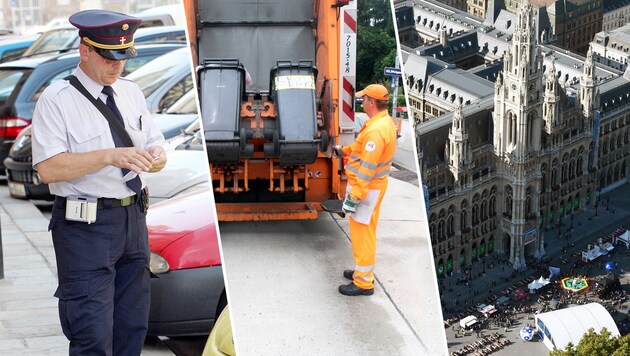 Gebührenerhöhung: Wasser, Parken, Müllabfuhr - alles wird wieder teurer. (Bild: APA/HELMUT FOHRINGER, Martin A. Jöchl, ANDI SCHIEL)