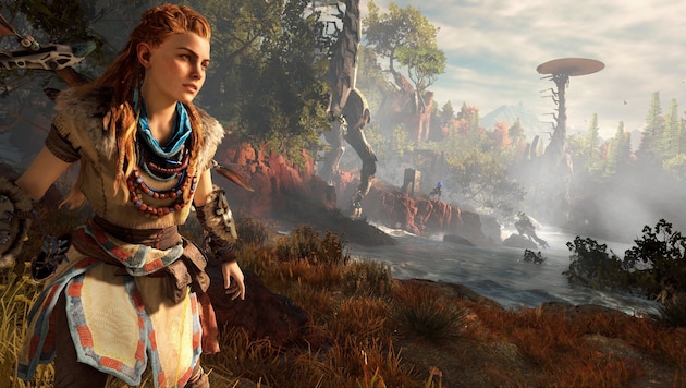 Screenshot aus dem PlayStation-Spiel „Horizon Zero Dawn“. (Bild: PlayStation)