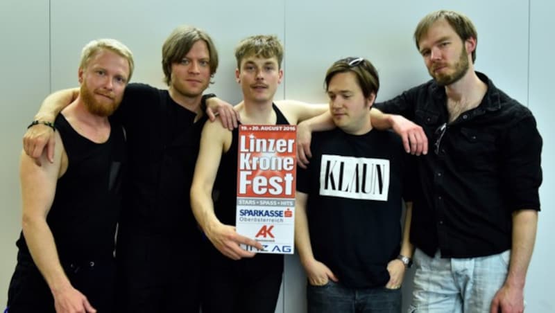 Die schwedischen Rocker von Mando Diao werden am Samstag in Linz auftreten. (Bild: Markus Wenzel)