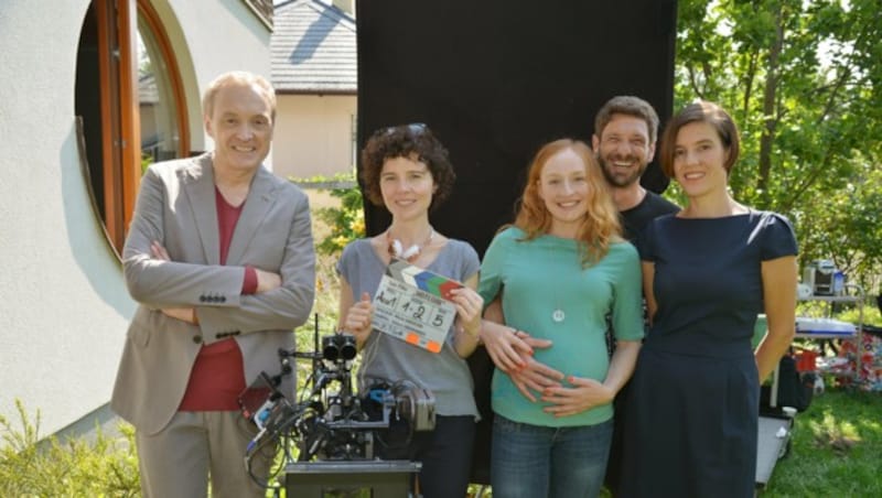 Josef Hader, Regisseurin Marie Kreutzer, Brigitte Hobmeier, Andreas Kiendl und Pia Hierzegger (Bild: ORF)