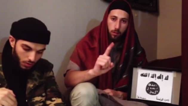 Die beiden IS-Schlächter von Rouen (Bild: Screenshot/Amaq)