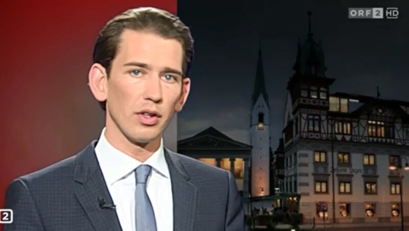 "Der Flüchtlingsdeal wird nicht halten", so Kurz in der "ZiB 2". (Bild: ORF)