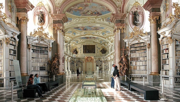 Die weltberühmte Bibliothek im Stift Admont (Bild: Steiermark Tourismus/Ernst Kren)