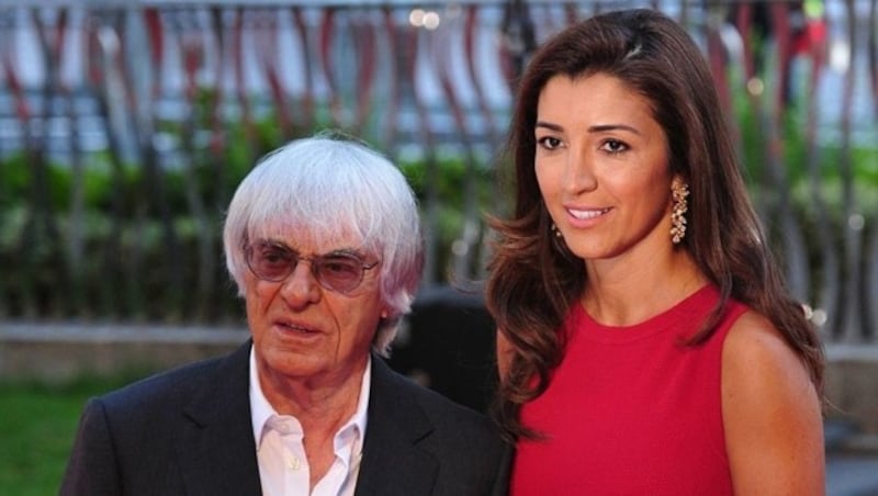 Bernie Ecclestone und Ehefrau Fabiana Flosi in jüngeren Jahren (Bild: APA/AFP/CARL COURT)