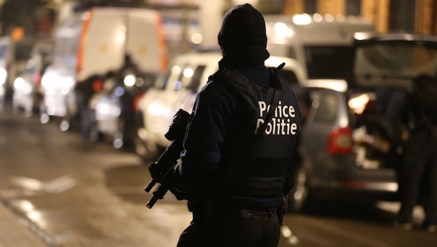 Polizei in Belgien (Symbolbild) (Bild: APA/AFP/Belga/Nicolas Maeterlinck (Symbolbild))