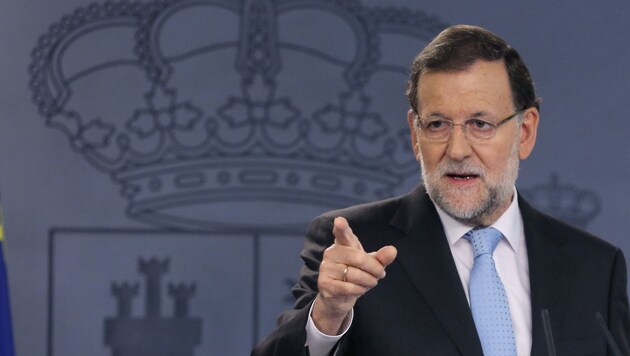 Spaniens Ministerpräsident Mariano Rajoy (Bild: APA/EPA/BALLESTEROS)