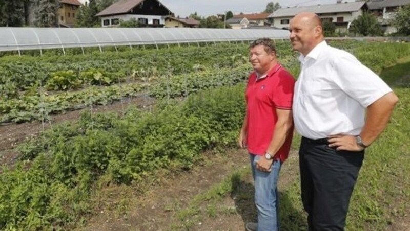 Maislinger (rechts) war seit 14 Jahren in der Gemeindepolitik tätig. (Bild: Markus Tschepp)