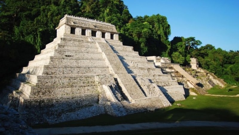 Der Tempel der Inschriften in Palenque (Mexiko) (Bild: INAH)