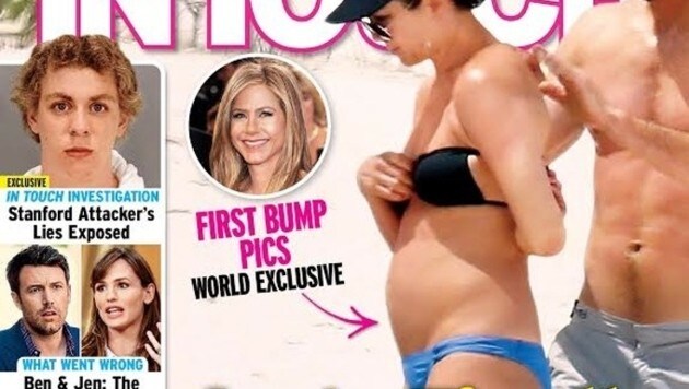Jennifer Aniston am Cover des "In Touch"-Magazins (Bild: "In Touch")