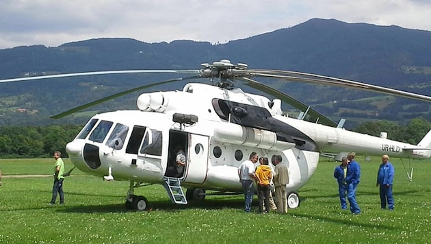 Die Mi-8 wurde direkt in St. Marein umgbaut (Bild: Ottmar Karner)