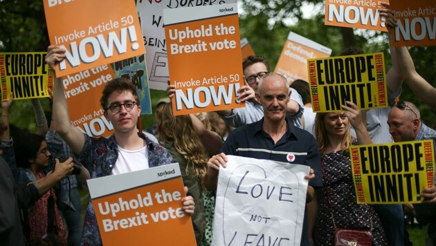 Demonstration in London für den Verbleib in der EU (Bild: APA/AFP/Daniel Leal-Olivas)