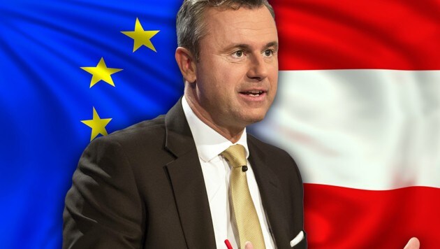 FPÖ-Präsidentschaftskandidat Hofer wünscht sich "ein starkes Österreich in einer starken EU". (Bild: APA/ORF/THOMAS JANTZEN, thinkstockphotos.de)