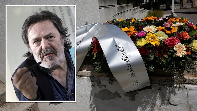 Manfred Deix fand seine letzte Ruhestätte am Wiener Zentralfriedhof. (Bild: Martin A. Jöchl, APA/AFP/dpa/ARNO BURGI)