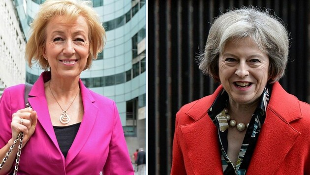 Nur noch Andrea Leadsom (li.) und Theresa May sind im Rennen um die Cameron-Nachfolge. (Bild: AFP)