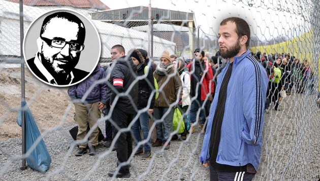 Wie riskant und teuer die rot-grüne Asylpolitik ist, demonstriert der Fall Ahmed Tschatajew (re.). (Bild: twitter.com, Klemens Groh)