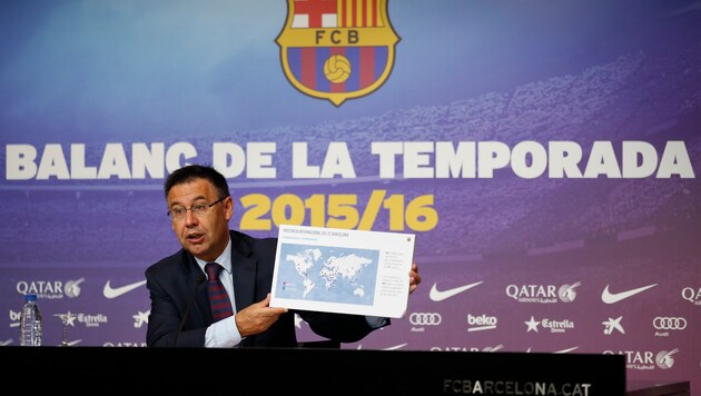 Barca-Präsident Josep Maria Bartomeu (Bild: AP)