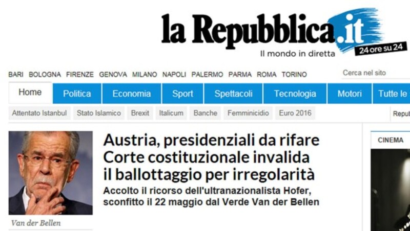 (Bild: La Repubblica)