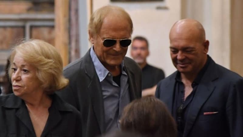 Am Donnerstag nahm Terence Hill von seinem besten Freund in Rom Abschied. (Bild: APA/AFP/TIZIANA FABI)