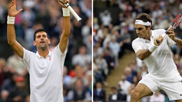 Djokovic und Federer haben es in die dritte Runde von Wimbledon geschafft. (Bild: ASSOCIATED PRESS, APA/AFP/GLYN KIRK)