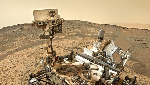 Ein im Jänner entstandenes Selfie von "Curiosity" (Bild: NASA/JPL-Caltech/MSSS/Jason Major)