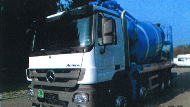 Das ist einer der beiden in St. Veit gestohlenen Lastwagen (Bild: Landeskriminalamt)