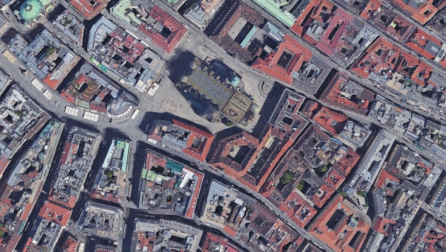 So detailreich wie jetzt hat man den Stephansdom auf Google Maps noch nie gesehen. (Bild: Google Maps)